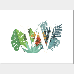 Plant Letter W Posters and Art